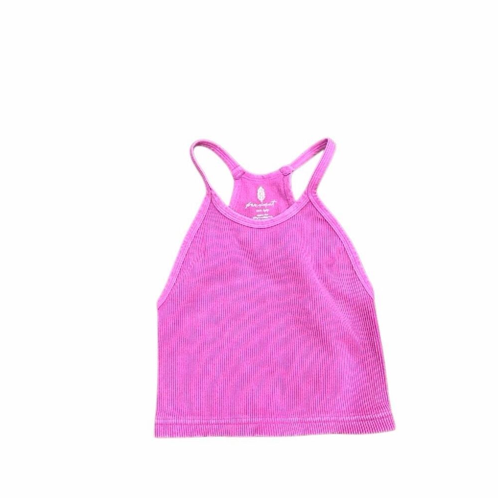 Free People Hot Pink Sleeveless Activewear Tennis Min Dress Gym Workout Top Xs S